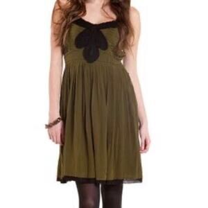 Project Alabama Womens Pleated Sleeveless Silk Dress Size 6